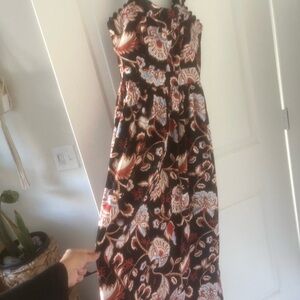 Rachel Zoe Strapless Dress with Floral Design